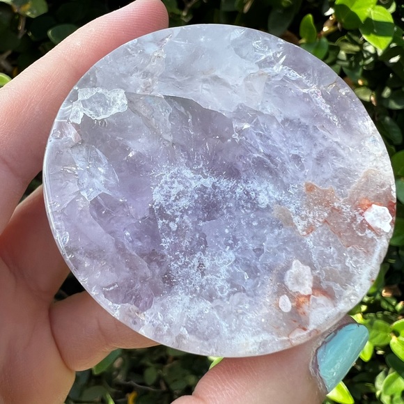 Amethyst Flower Agate Disc - Picture 3 of 6